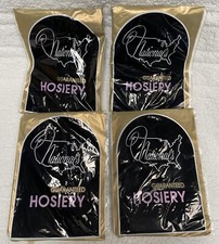 Vintage Nationals Hosiery Pantyhose Lot Of 4 - Size 1 - New Old Stock Beige