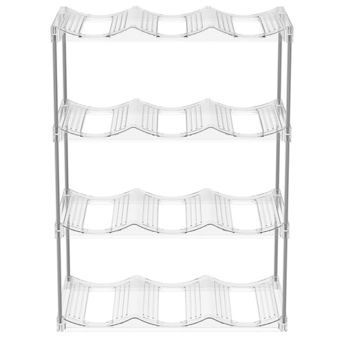 Water Bottle Organizer 4 Layer Water Bottle Storage Rack Stackable Water} - Picture 8 of 11