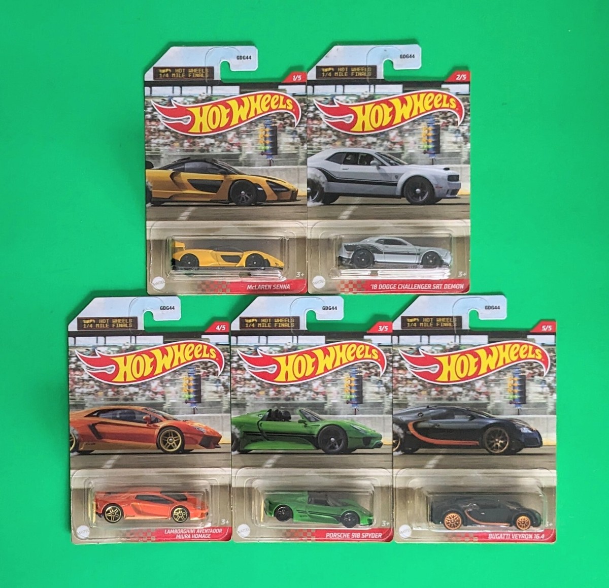 Hot Wheels 1/4 Mile Finals Complete Set of 5 | eBay