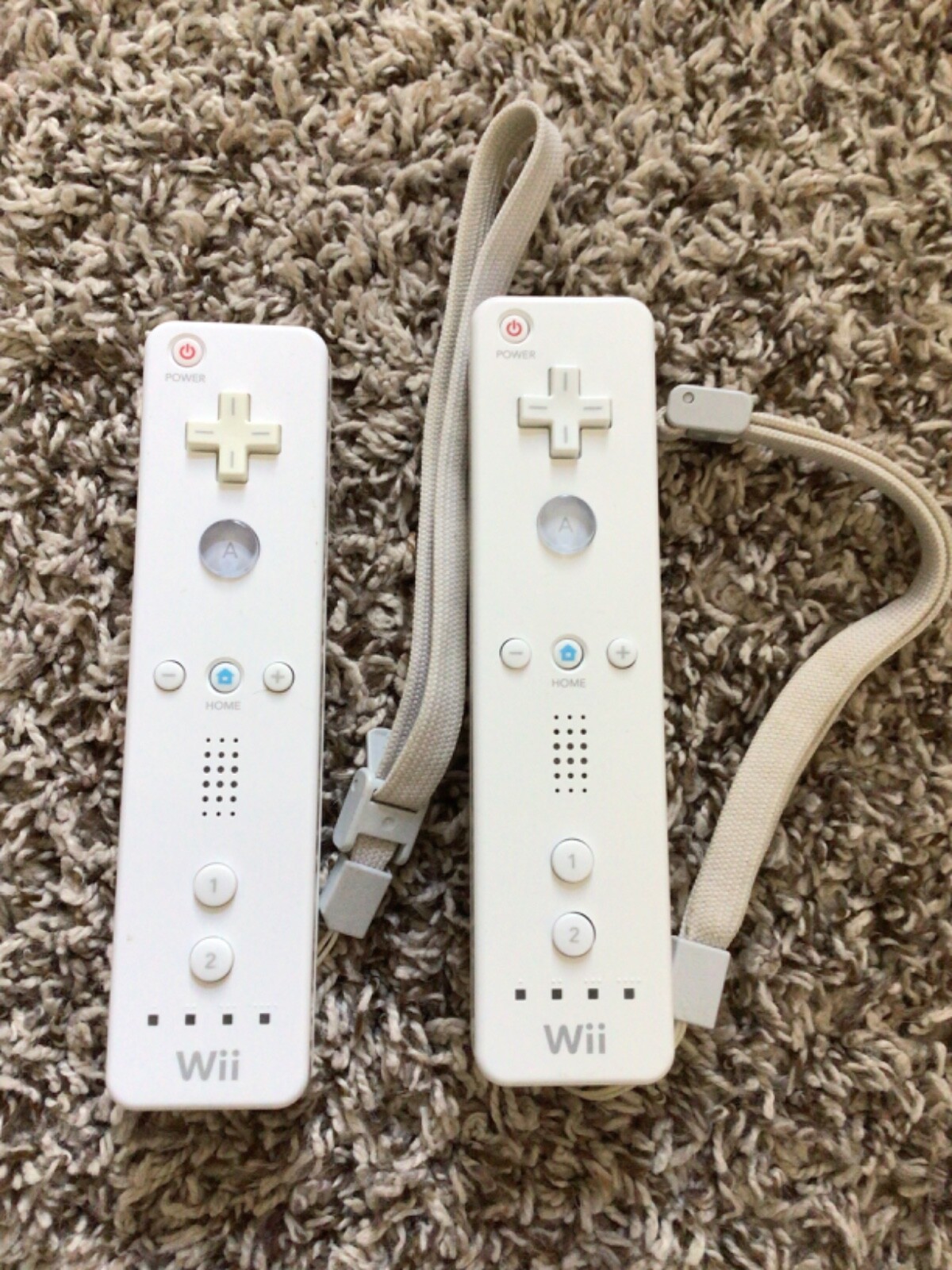 Official OEM Nintendo Wii Remotes White RVL003 Lot Of 2 Controllers eBay