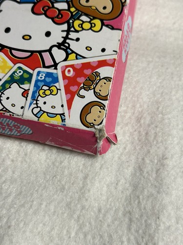 HELLO KITTY Uno CARD GAME CARDINAL Exclusive "Hello Kitty Bow"Rule 2012 Rare - Picture 9 of 10