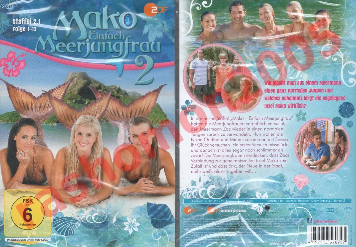 Mako Simply Mermaid Season 1 2 3+ H20 Plötzlich 20 DVD Box