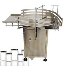 39.4" Automatic Round Bottle Unscrambler Accumulation Table Variable Speed