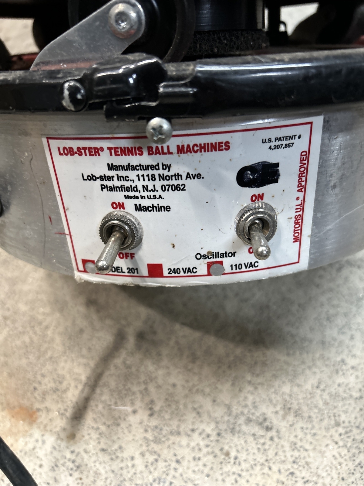 Lobster Tennis Ball Machine Model 201 “The Ball Bucket” W/ New Detent + 2 Extra eBay