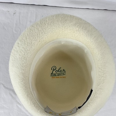 Vintage 1950s Jean Arlett Creations Polar High Crown Fedora  display picture 3