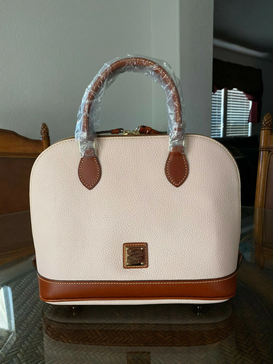 Pebble Grain Zip Zip Satchel