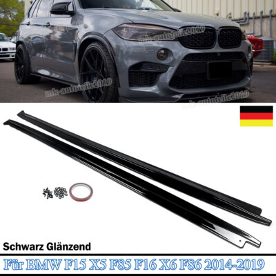 Aufsatz MP Style Seitenschweller Hochglanz für BMW X5 F15 X6 F86 F85 F16 13-2018