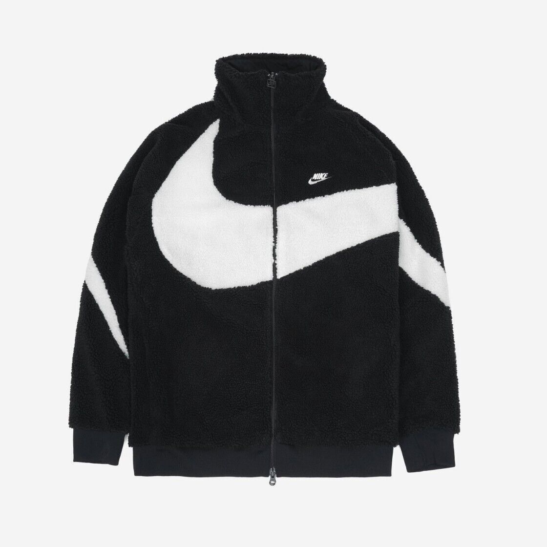 ★入手困難★Nike Full Zip Big Swoosh Boa Jacket Nike Big Swoosh Reversible Boa Jacket Asia Sizing BQ6546-011