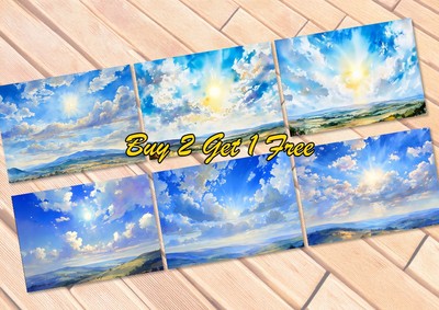 Vibrant Sky Views Collection, Prints on Matte Paper | Buy 2 Get 1 Free Offer