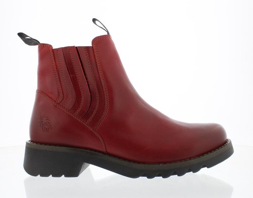 Fly London Womens Ralt Red Leather 