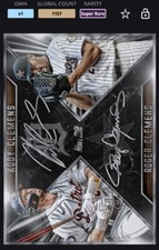 Topps MLB Bunt DIGITAL 22 Dual Signature Series Silver Kody Roger Clemens