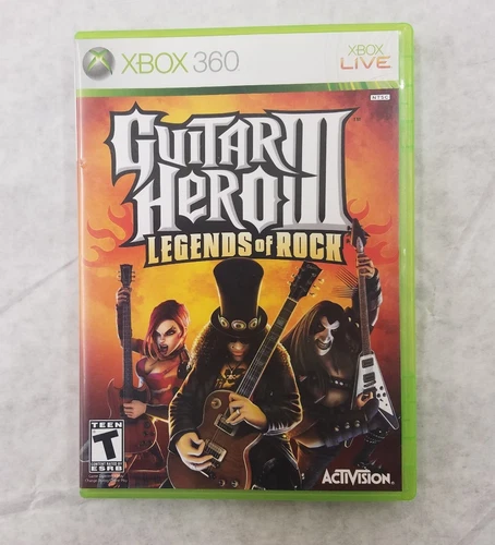 Guitar Hero III: Legends of Rock 3 (Microsoft Xbox 360, 2007) Fast SHIPPING