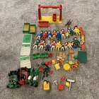 Vintage Geobra Playmobil Set Lot Most 1970s-80s Figures, Race Cars, Playground