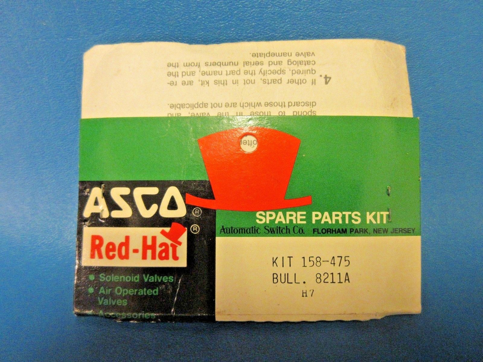 ASCO 158-475 Rebuild Repair Service Spare Parts Kit (Bulletin 8211A) | eBay
