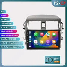 Wireles Carplay Android 13.0 Car Stereo Radio GPS For Toyota Corolla 2006-2013