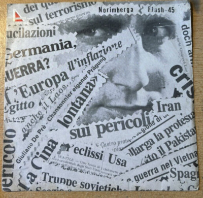 GIULIANO DE PRE * NORIMBERGA * RARE ITALIAN IMPORT 7'' AREA AR 0031 PLAYS GREAT