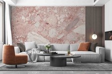 Carta da parati rimovibile autoadesiva pietra ellisse marmorizzata 3D viola