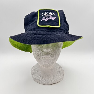 EUC Kleiner Feigling Fig Liquor Blue Bucket Hat Size S/M 60cm