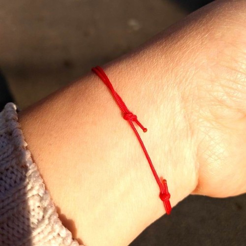 Thin Lucky Red String Bracelet - Cotton Strings Simple Couples Bracelets Jewel - Bild 9 von 12