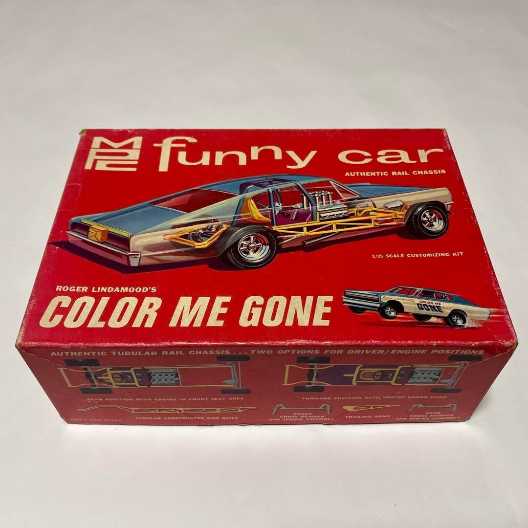 MPC 125th Funny Car Color Me Gone Plastic Model Car Kit VTG F/S from