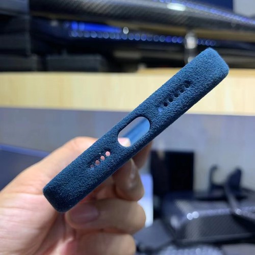 Suede Genuine Alcantara Leather Case Cover for iPhone 14 15 16 Pro Max w Magsafe - Picture 21 of 28