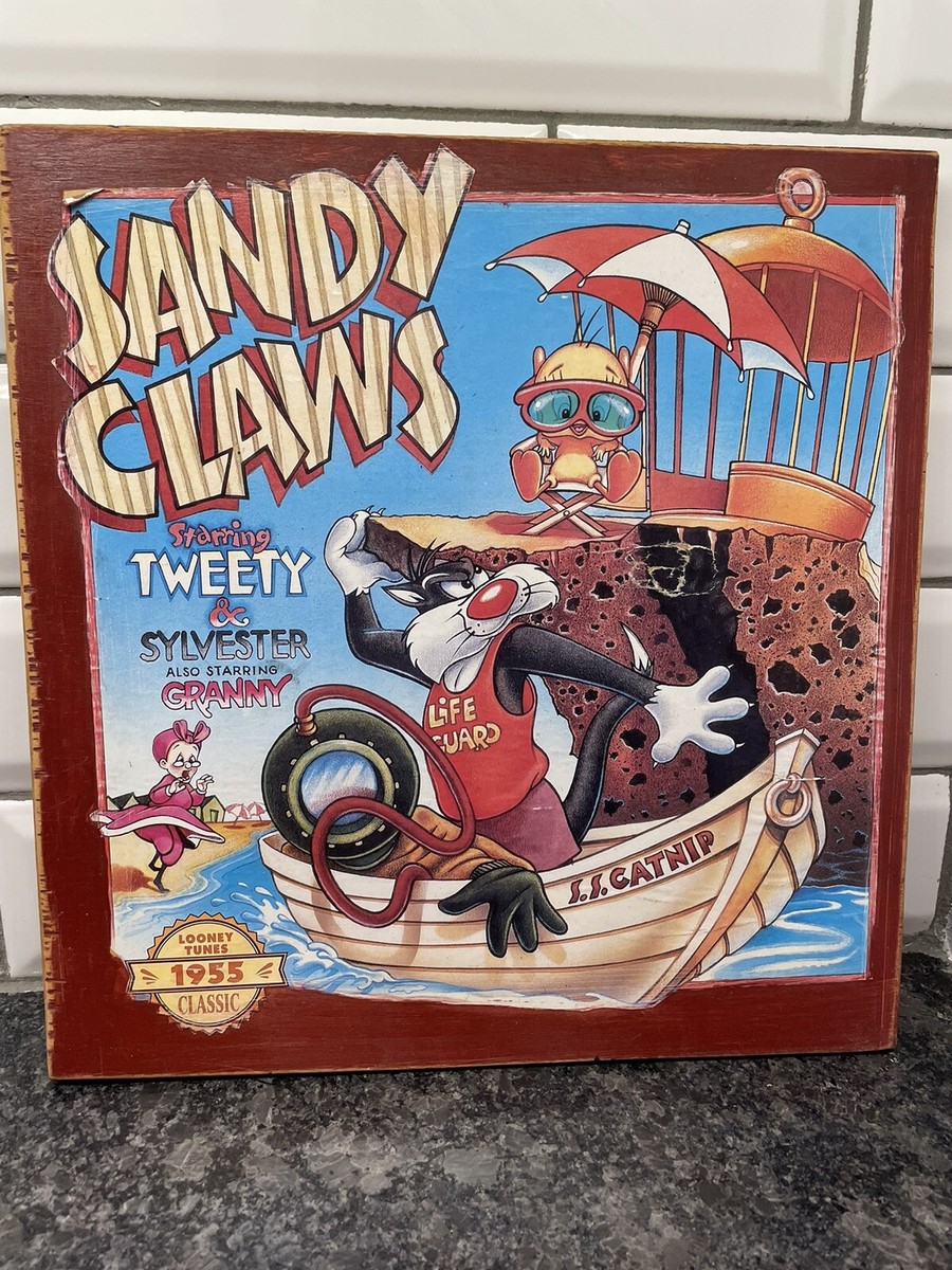 Looney Tunes “Sandy Claws” Wall Decor Sylvester & Tweety Art