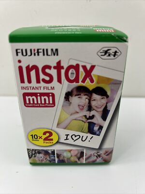 Fujifilm Instax Mini Instant Film. 10 Sheets X 2 Packs New Sealed