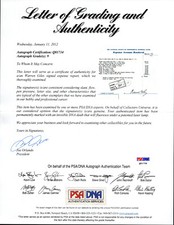 Warren Giles SIGNED Auto PSA/DNA Grade 9 MLB HOF Commissioner Expense Report