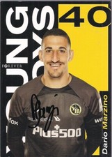 Autogramm Dario Marzino Fu&szlig;ballspieler Young Boys Originalunterschrift