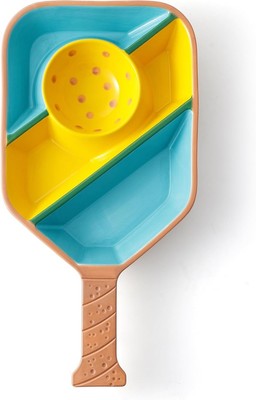 Unique Divided Ceramic Snack Tray - Paddle Design for Stylish Entertaining