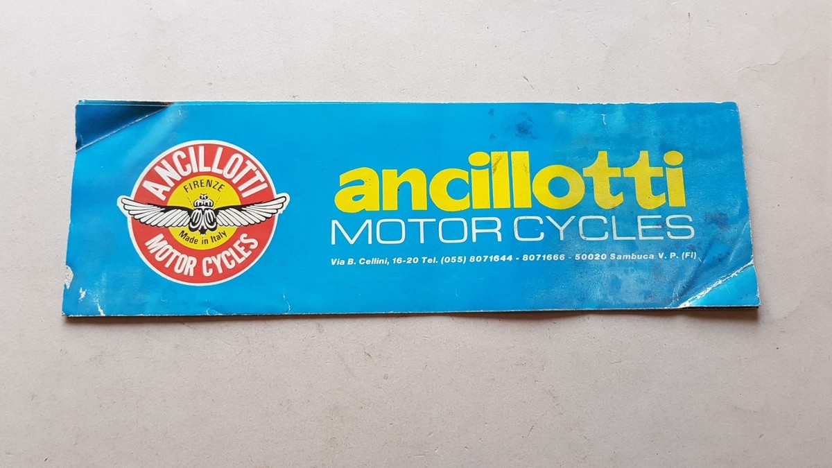 Ancillotti produzione moto Scarab cross trial enduro ANNI '70