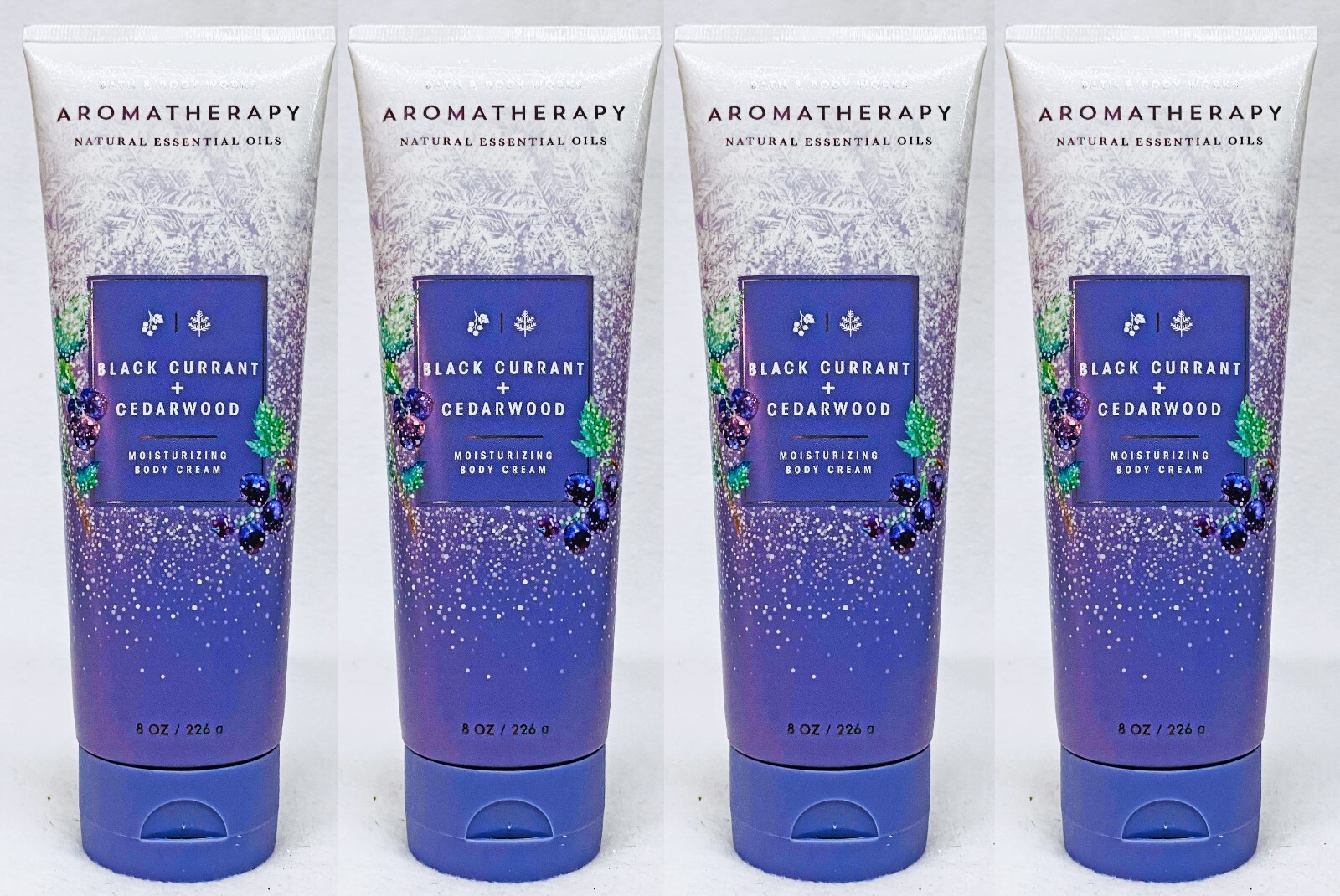 4 Bath Body Works Aromatherapy BLACK CURRANT CEDARWOOD Body Cream