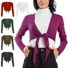 Women's Bolero Cardigan Long Sleeve Tied Knot TOOCOOL VB-131