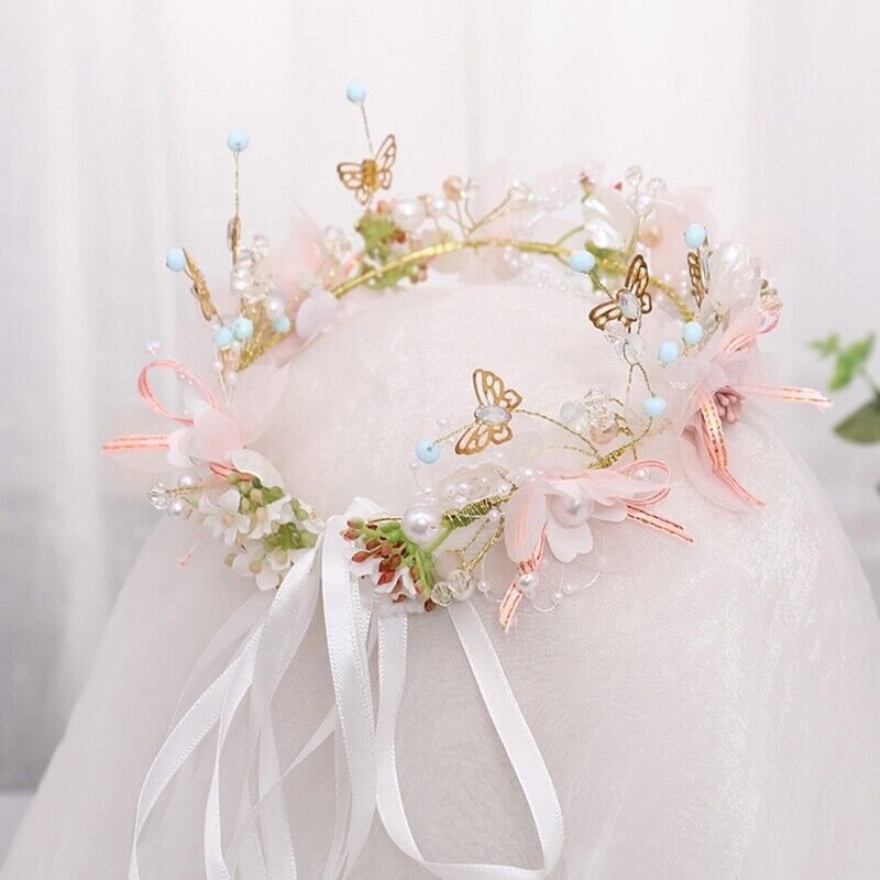Dancsy Texaco Road bride wedding dresses accessories Korean bridal ring and  the bride jewelry and ornaments wedding dresses accessories collar Head  Ornaments Kit pink are code
