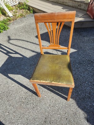 Vintage Mid Centry Modern Leg-O-Matic Wooden Folding Chair