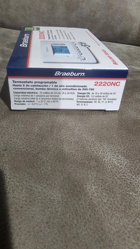 BRAEBURN 2220NC 2H/1C 5-2 Day Programmable Thermostat - Picture 4 of 7