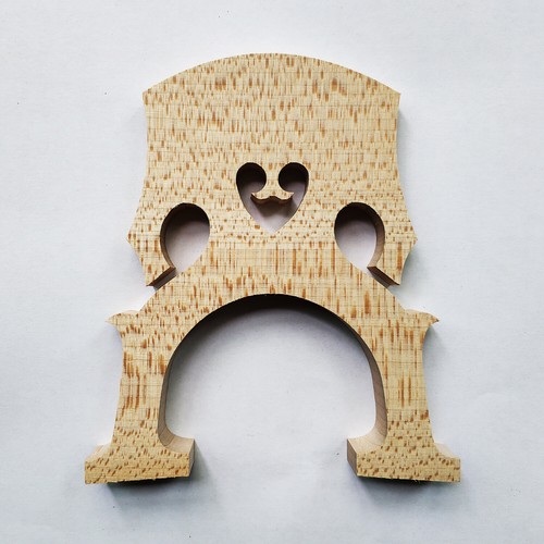4/4 Size Cello European Wood Maple Bridge Cello Parts Fitting Ponte Ponticello - Picture 3 of 3