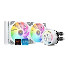 Vetroo R240 White Liquid CPU Cooler 240mm ARGB & PWM Fans for LGA 185 AMD AM5