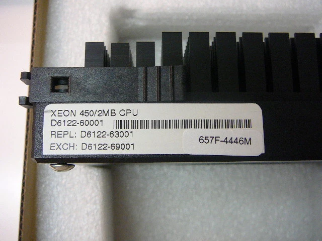 HP XEON 450MHZ 2MB PROCESSOR UPGRADE KIT PN: D6122A **NEW IN MFG BOX** - Image 3 of 4