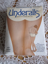 Set of 3 Vintage UNDERALLS Panty/Pantyhose Size C-D NEW SEALED Suntan