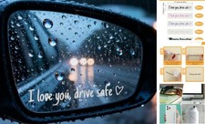 10PCS I Love You Drive Safe Mirror Sticker, I Love You Drive Safe Sticker for