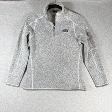 Patagonia better sweater quarter zip youth XL 14 gray pullover