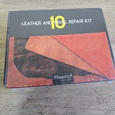 Magicfly Leather And Vinyl Repair Kit - 10 Colours With Colour Mixing Guide New