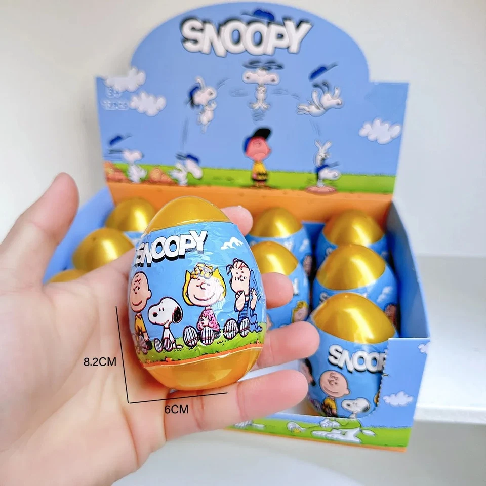 12pcs Peanuts Snoopy Blind Box Keychain Figures – Egg Capsule Mystery Toy Set - Image 2 of 4