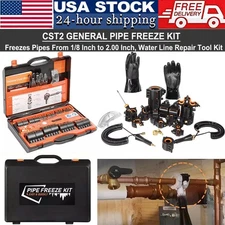 CST2 General Pipe Cleaners Cold-Shot Pipe Freeze Kit Tube Wire Plumbing Freezing