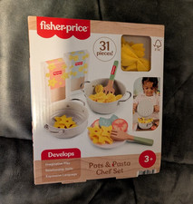 Fisher Price Pots and Pasta Chef Set Play Food Play Kitchen Toy