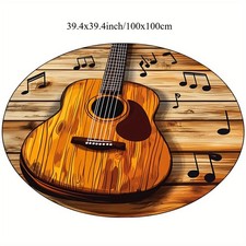  Round Flannel Washable IndoorOutdoor Keepsake and Holiday Gift Mat-Comfortable,