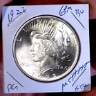 PEACE SILVER DOLLA 1922 GEM BU MS++++++BLAZING BEAUTY ORIGINAL HIGH GRADE