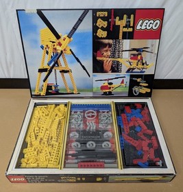 Vintage Lego Technic 852 Helicopter (1977) Complete, Mint Very Rare