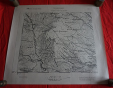 Rara Carta mappa Poggiorsini 4 Bari Puglia Ist. geografico militare 1908